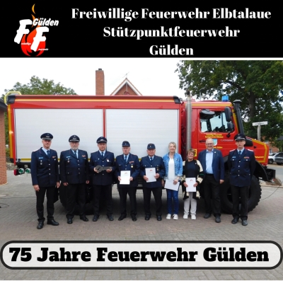 Feuerwehr Gülden feiert Jubiläum und erhält neues Tanklöschfahrzeug