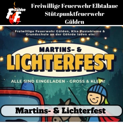 Einladung zum Martins- & Lichterfest in Zernien